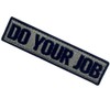 Do your job with embroidered Velcro patch, black and olive