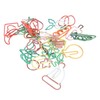 100PCS Set Marking Document Organizing Clip Multiple Cute Shapes Metal