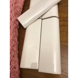 American Olean Mudcap Gloss White Radius Bullnose Lot Of 10 Tiles     #3372 American Olean