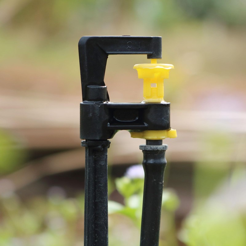 M METERXITY 10-Pack Irrigation Drip Support Stakes, 200x32mm for 2/7