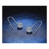 Pendientes Largos de Plata 925 para Niñas con Zirconia AAA,