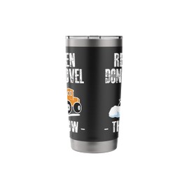 Real Men Dont Shovel Snow Plow Stainless Steel Insulated Tumbler