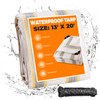 EMEKIAN 13' X 20' Heavy Duty Waterproof Tarp, Outdoor Protective