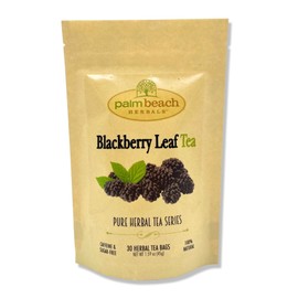 BlackBerry Leaf Tea - Pure Herbal Tea Series by Palm Beach Herbals (30 Tea Bags) 100% Natural