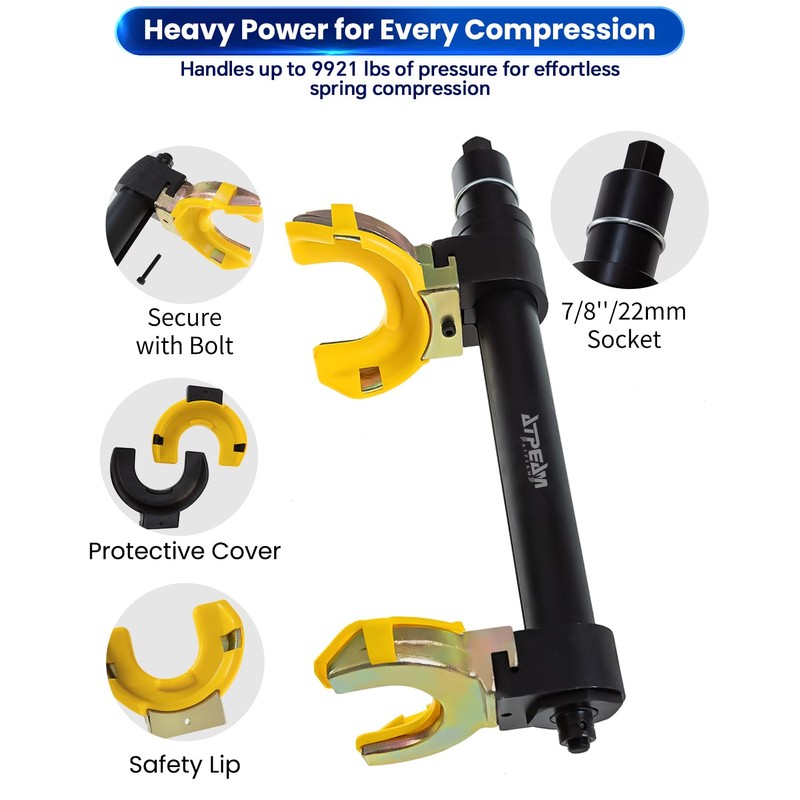 ATPEAM Macpherson Strut Spring Compressor Kit Universal Interchangeable Fork Coil