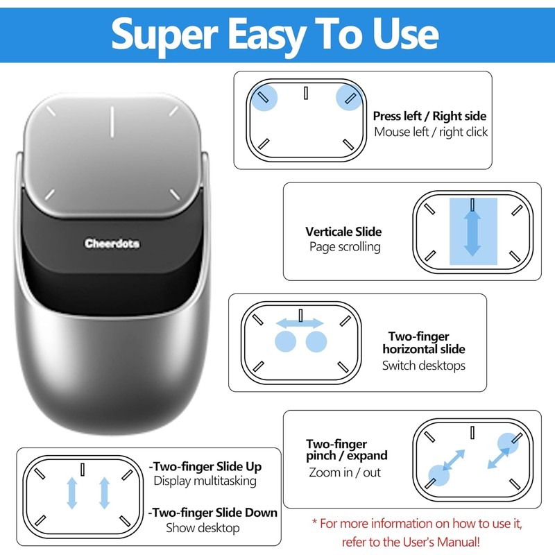 2025 New Wireless Mouse - 2 in 1 Detachable Computer