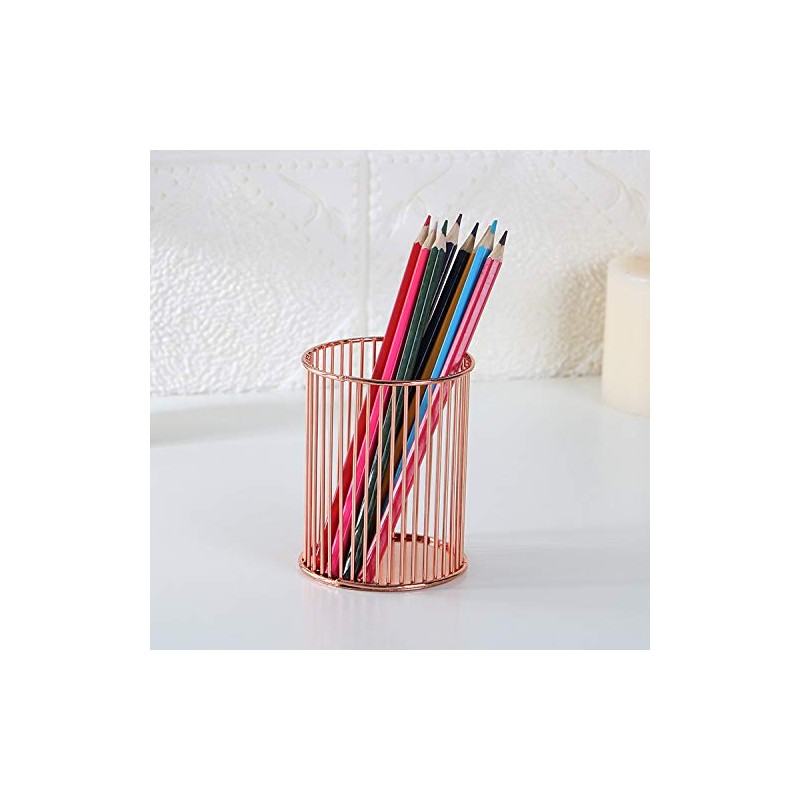 Pen Holder, Tubular Shape Makeup Brush Stand, Metal, Pen Stand,