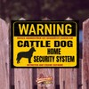 Sign Australian Cattle Dog ACD Warning Security System Door Sign