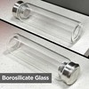 ameiin 32 oz Glass Water Bottles with Stainless Steel Lid