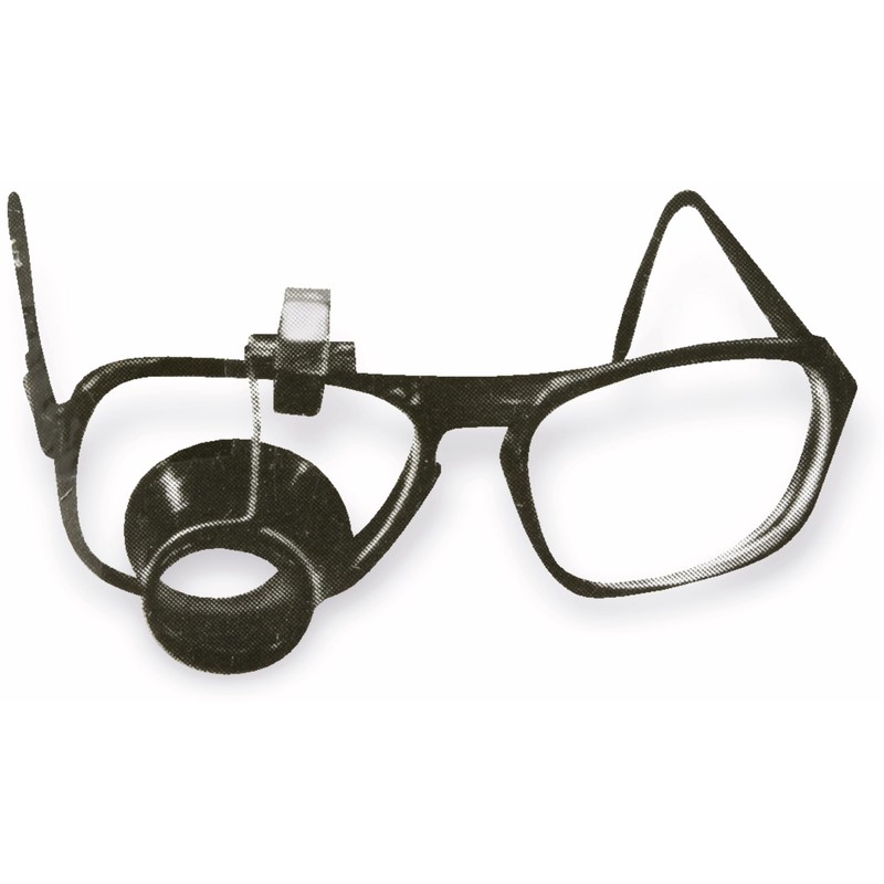 Watchmaker's eyepiece for people who wear glasses