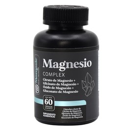 Magnesio Complex | 4 Magnesios Citrato, Glicinato, Gluconato y Óxido de Magnesio | 60 Capsulas | Sin Rellenos | Momosie