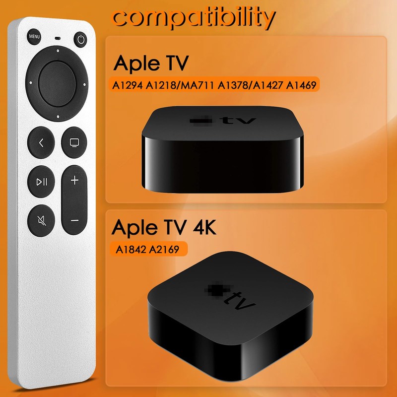 Replacement Remote Control for All Apple TVs: for Apple 4K/