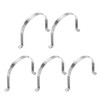 PATIKIL 160mm Rigid Pipe Strap, 5 Pcs 304 Stainless Steel