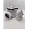 Excel Home - Premium Hi-Flow Matt Black Waste Cover (Cover