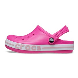 Crocs Unisex Kids Bayaband K Clog, Electric Pink Petal Pink, 2 UK