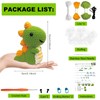 Jodsen Knitting Set with Crochet Hooks, Cute Dinosaur Crochet Set