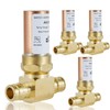 GUOFIS Water Hammer Arrestor,1/2Inch Tee Copper Water Arrestor,Pex-A Expansion Connection(4PACK,Copper