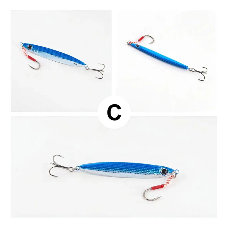 5pcs Jig 40g Señuelos Para Pescar Grante Lance Largo Mar