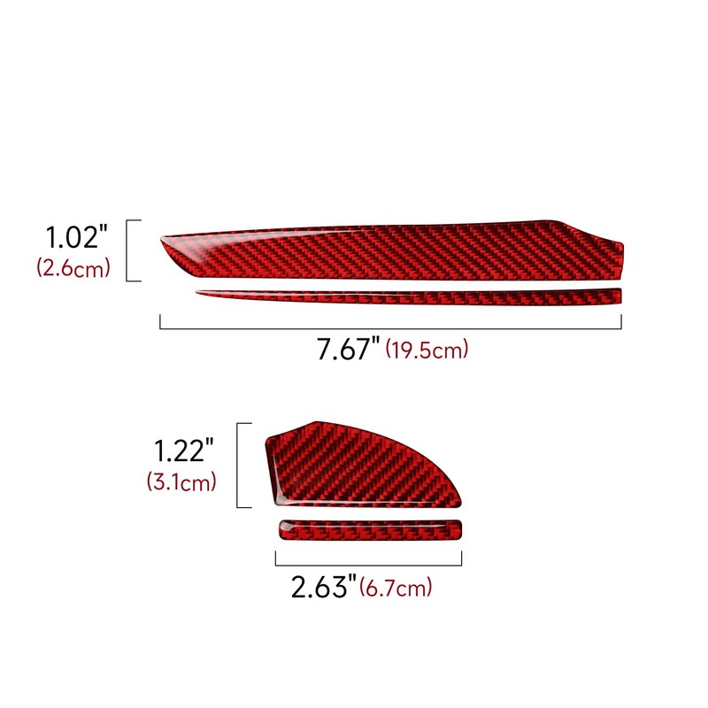BRMYL Car Dashboard Panel Decals for 2011-2023 Chrysler 300 /