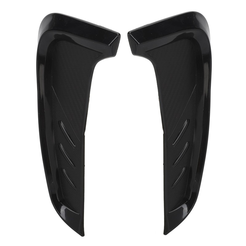 2Pcs Side Mudguard Vent Trim Left Right 20cm Glossy Black