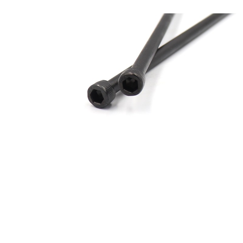 binifiMux 2 Pieces M6-1.0 x 190mm Socket Head Screw, Black,Part
