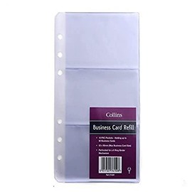 Collins Business Card Ringbinder Refill (10 Pack), 2745R