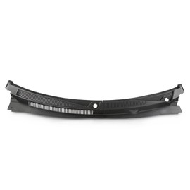 CNNELL Windshield Wiper Vent Cowl Panel Cover Black Compatible with Jeep Grand Cherokee 2006-2010 55156853, 55156852