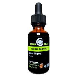 Cedar Bear Sinus Thyme a Liquid Herbal Supplement That Supports Clear Functioning in The Sinuses and Enhances Immune Functions 1 fl oz / 30 ml