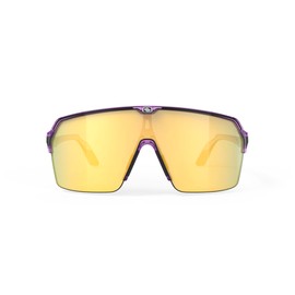 [RUDYPROJECT] SP845765-0000 Sunglasses Spinshield Air Crystal Lilac Gloss/Multi Laser Gold Lens Width: 5.8 inches (147 mm)
