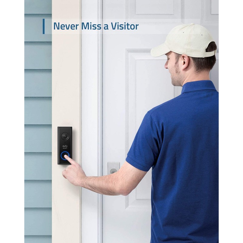 eufy Security Video Doorbell Add-on Chime, Requires 2K (Battery Powered)
