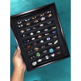 handmade 20 pcs. wire wrapped handmade rings wholesale lot