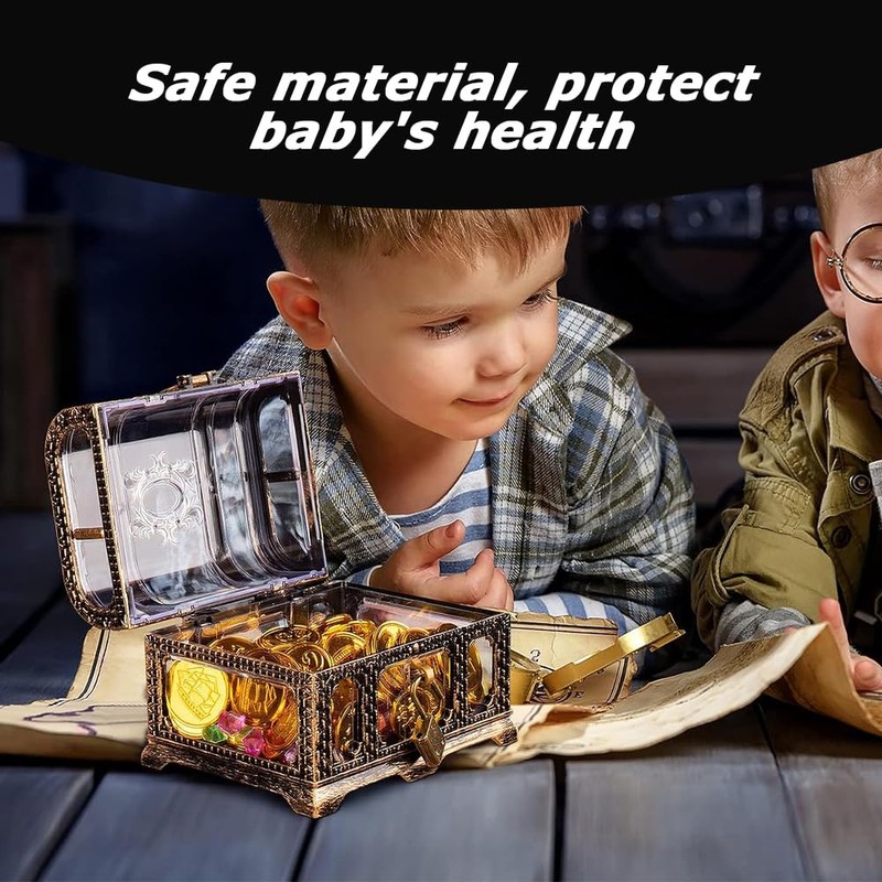 Plastic Pirate Treasure Box