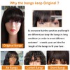 X-Tress 40 cm Real Hair Wig with Fringe Natural Colour