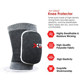 Xn8 Knee Support Foam Pads Guard Knee Sleeves-Brace-Protector Elasticated Wraps for Sport-dancing-Volleyball-Soccer-Basketball