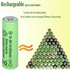 Yibatopow 16 Packs AA 1.2V 600mAh Rechargeable Batteries for Solar