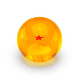 EZAUTO WRAP Orange 1 Star Universal Dragon Shifter Knob Ball 54mm Z with Adapters Will Fit Most Cars