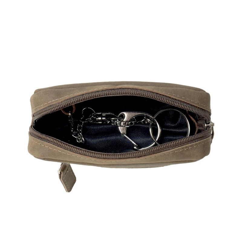 343 Key Pouch, Vintage Natural Dark Brown
