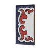 Daniella-M3 Spanish Hand-painted Ceramic Blue Number Tiles With Blue And