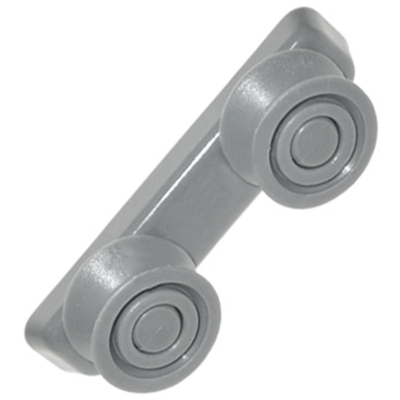 SPARES2GO Basket Drawer Runner Rail Rounded Wheels & Bracket for