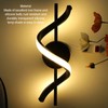 LED Wall Sconce Lighting 18W 3000K Warm White Modern Spiral