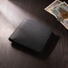 SA02 Genuine Leather Mini Wallet, Italian Leather, Bifold Wallet, Thin,