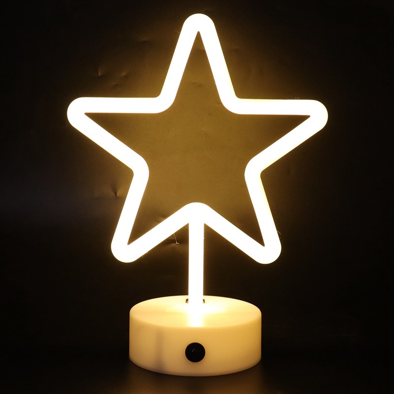 LED Neon Light FivePointed Star Neon Sign Art Decoration for