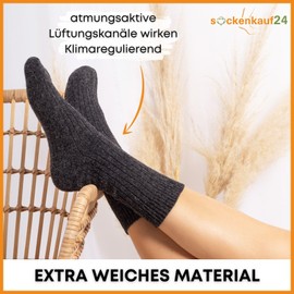 6 Pairs Norwegian Socks Men Women Wool Socks Warm Winter Socks, charcoal