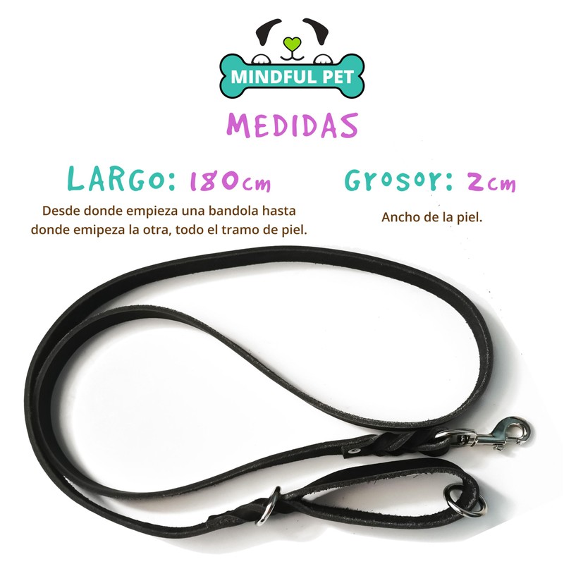 MINDFUL PET Correa de Paseo para Perros, de 1.8m de