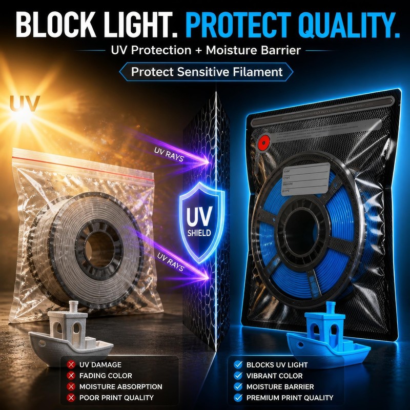 2 in 1,3D Filament Storage Vacuum Bags Kit with Electric