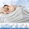 PHF Reversible Double Cooling Blanket King Size, Soft Arc-Chill Q-Max>0.5