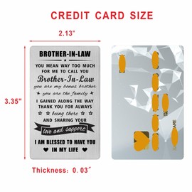 Gezxin Brother In Law Christmas Cards - Gifts for Brother In Law Birthday Valentines Wedding Thanksgiving Easter Card