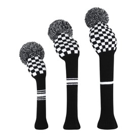 Scott Edward Knit Golf Headcovers Fits Well Driver(460cc) Fairway Wood and Hybrid(UT) for Woods Set of 3 The Perfect Change for Golf Bag