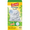 Glad ForceFlex Tall Kitchen Trash Bags, 13 Gallon, Gain Original,