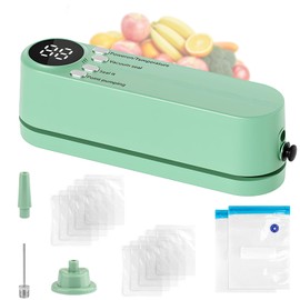 Vacuum Sealer Machine, Mini Vacuous Sealer for Food, 3 In 1 Multi Functional Wireless Handheld Portable Bag Sealer with 10 Sealed Bags for Preservation Snack and Storage Foods